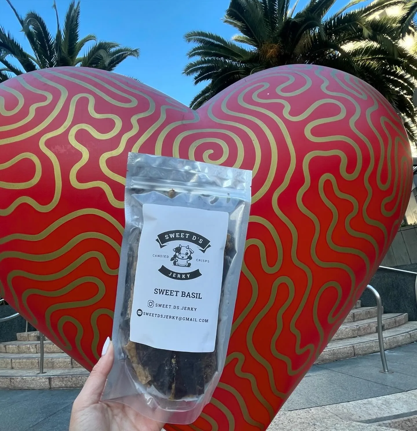 Sweet D's Sweet Basil Jerky at SF Valentine's Heart